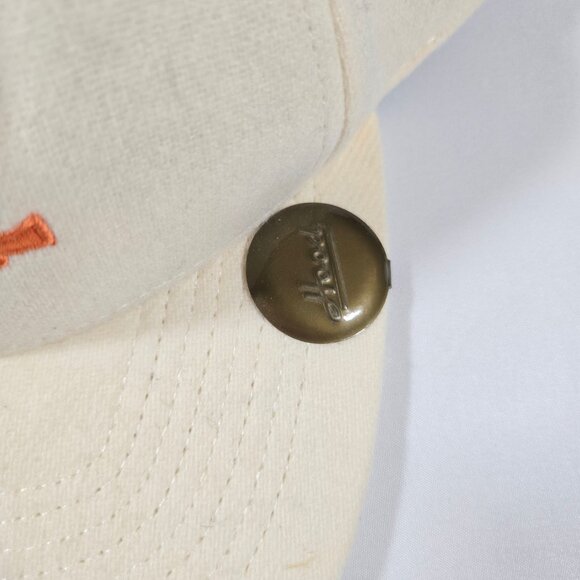 TEXAS Flat Bill Adjustable Snap Back Hat NWT White White Orange Longhorns UT - Picture 4 of 7